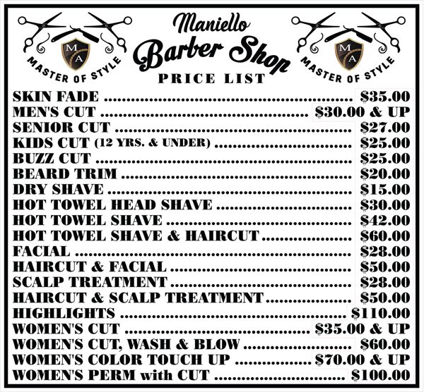 Maniello Barber Shop | Master Of Style | West Boynton Beach